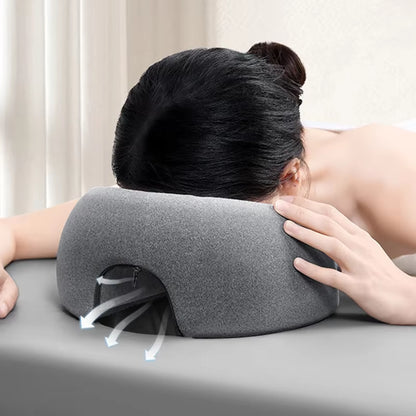 Face down Pillow Prone Pillow for Prone Face down Resting Comfort Memory Foam Ergonomics Home Massage Headrest for Beauty Salon